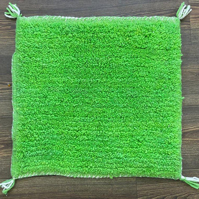 Berber Light Green Wool Pillow & Cushion | Cozy Decor Accent