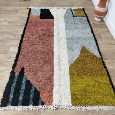 Moroccan Azilal Berber Rugs - Authentic Moroccan Multicolored Wool