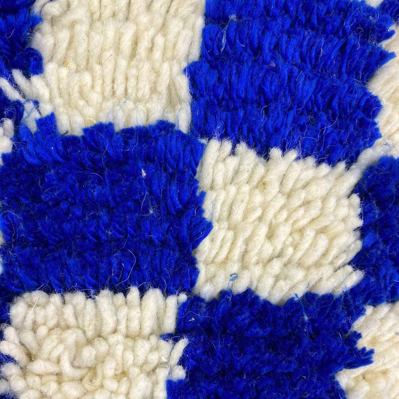 Berber Cushion Blue Checkered