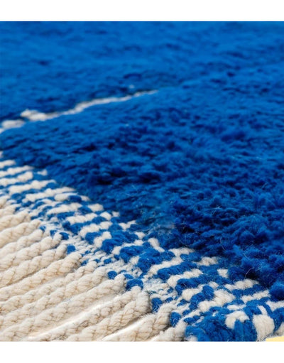 Beni Mrirt Moroccan Wool Blue Rug