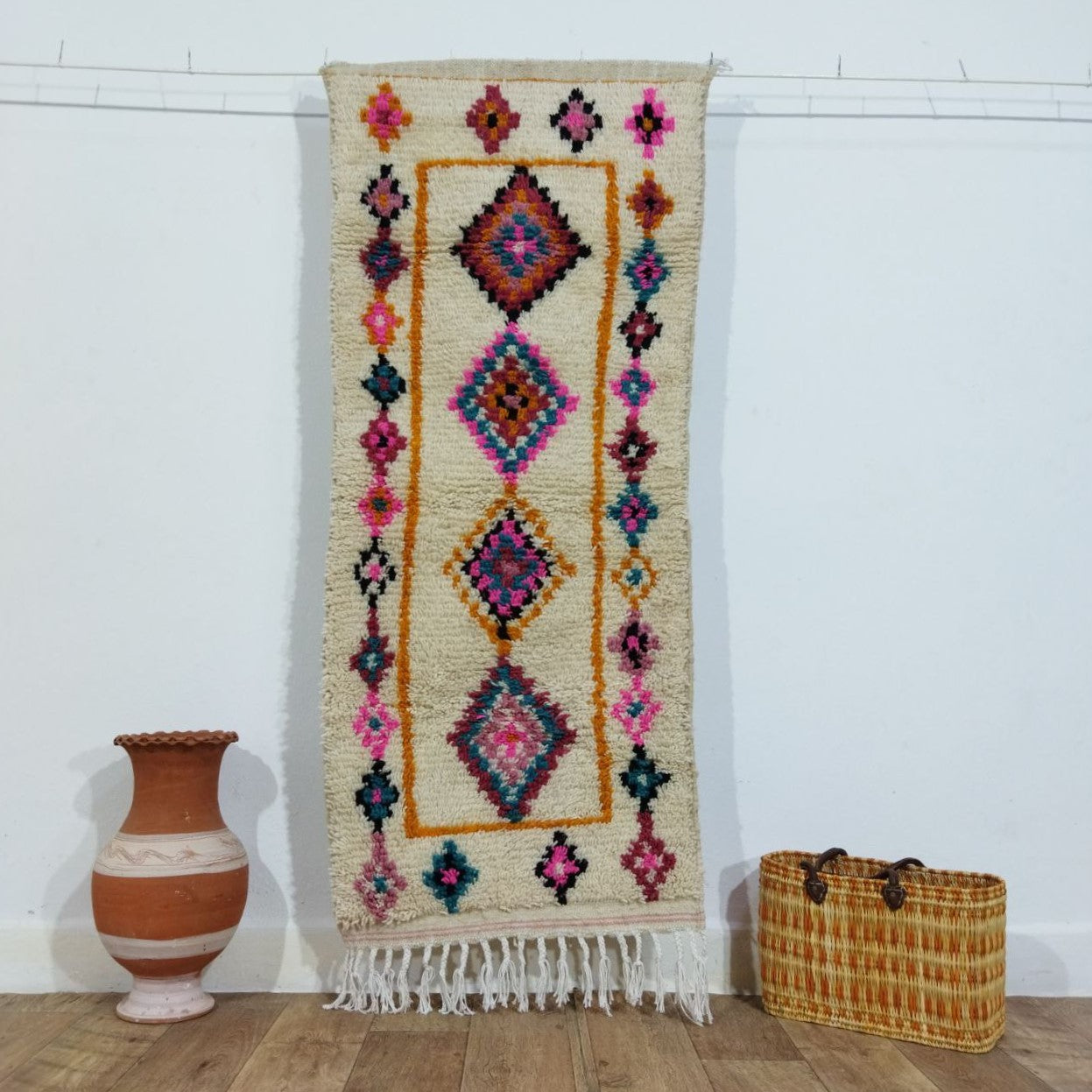 Traditional Moroccan Berber Runner Rug