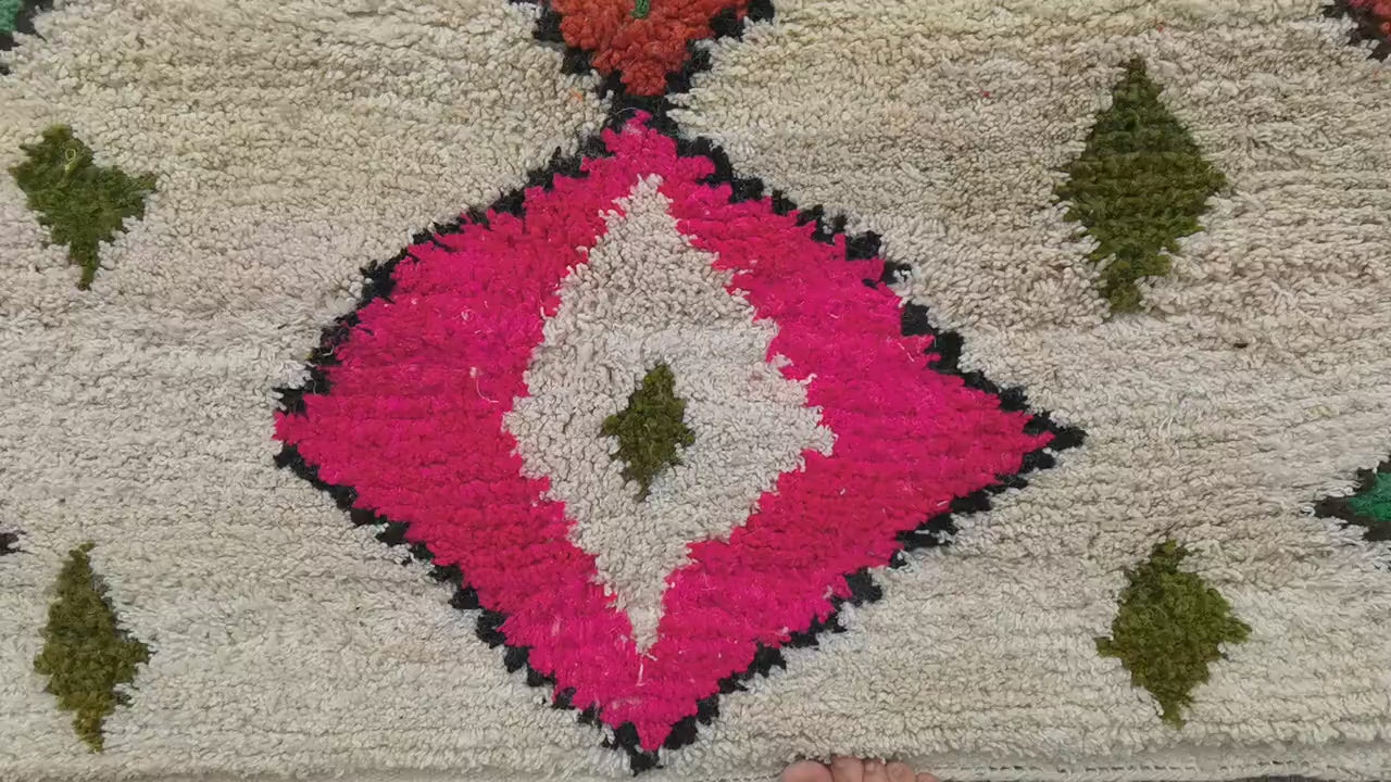 Artisanal Boujaad Wool Carpet adding cultural flair to home decor