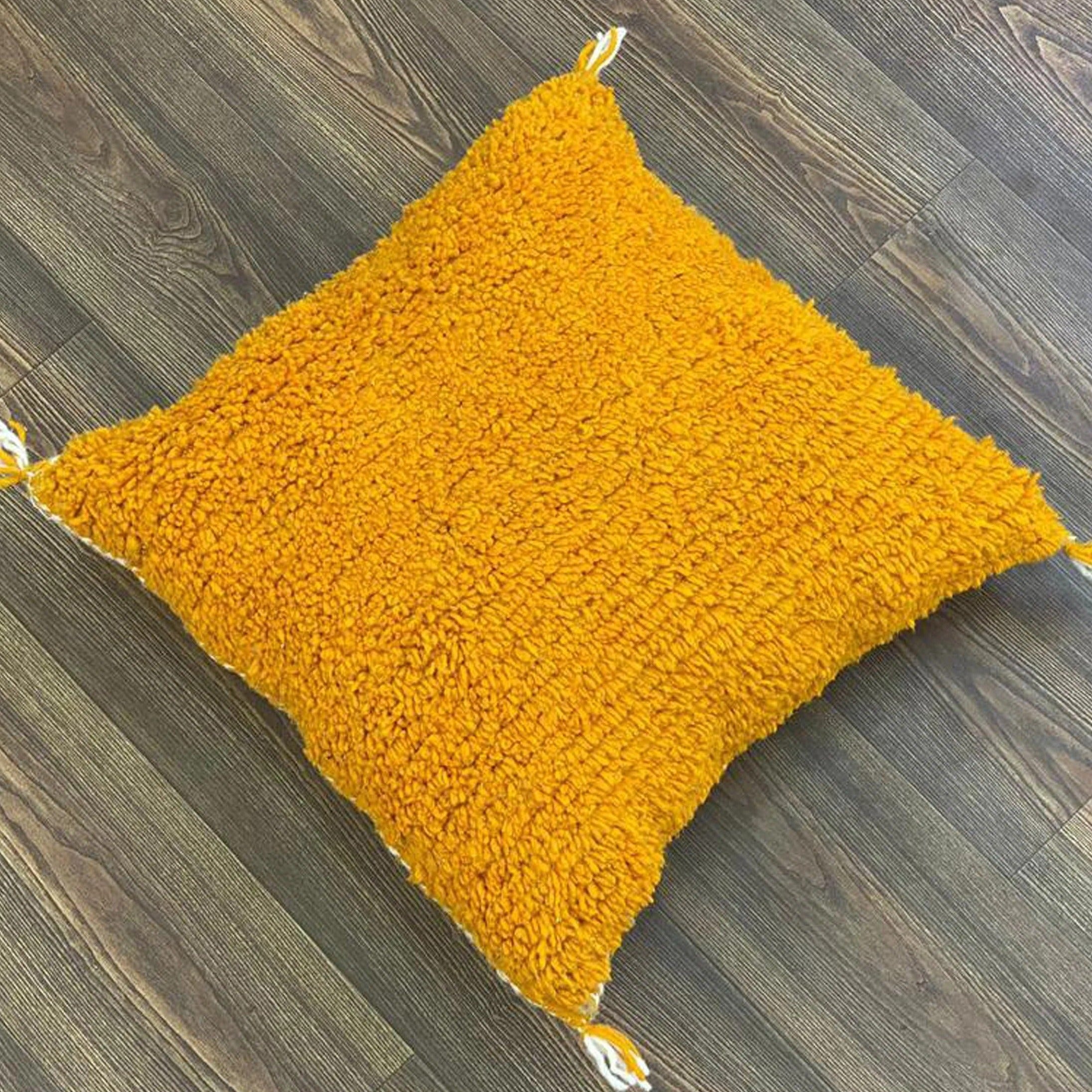 Berber Pillow Yellow 