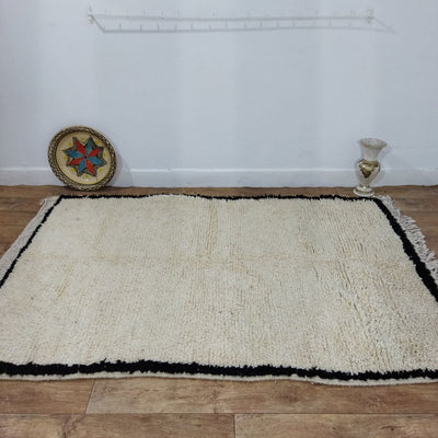 Moroccan rug Beni Ouarain rug 4x6 ft Handmade rug Berber rugrugsMoroccan Rugs Handmade Beni Ourain Rug - Berber Rug