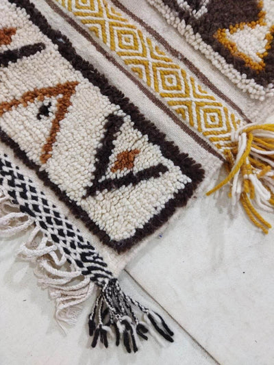 Moroccan rug Style Azilal rug 2x4 ft Handmade rug Berber Small rugrugsMoroccan Rugs Handmade Beni Ourain Rug - Berber Rug