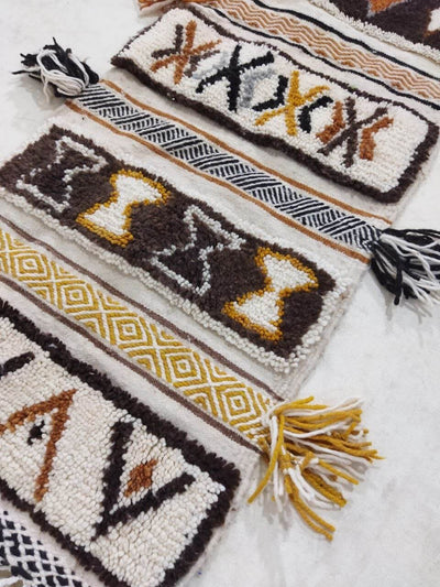 Moroccan rug Style Azilal rug 2x4 ft Handmade rug Berber Small rugrugsMoroccan Rugs Handmade Beni Ourain Rug - Berber Rug