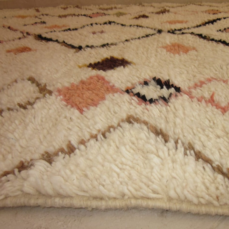 Moroccan rug Style Azilal rug 4x8 ft Handmade rug Berber rugrugsMoroccan Rugs Handmade Beni Ourain Rug - Berber Rug