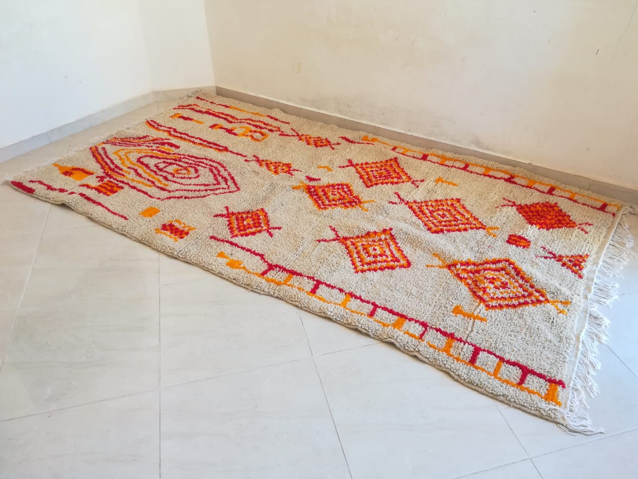 Moroccan rug Style Azilal rug 5x9 ft Handmade rug Berber rugrugsMoroccan Rugs Handmade Beni Ourain Rug - Berber Rug