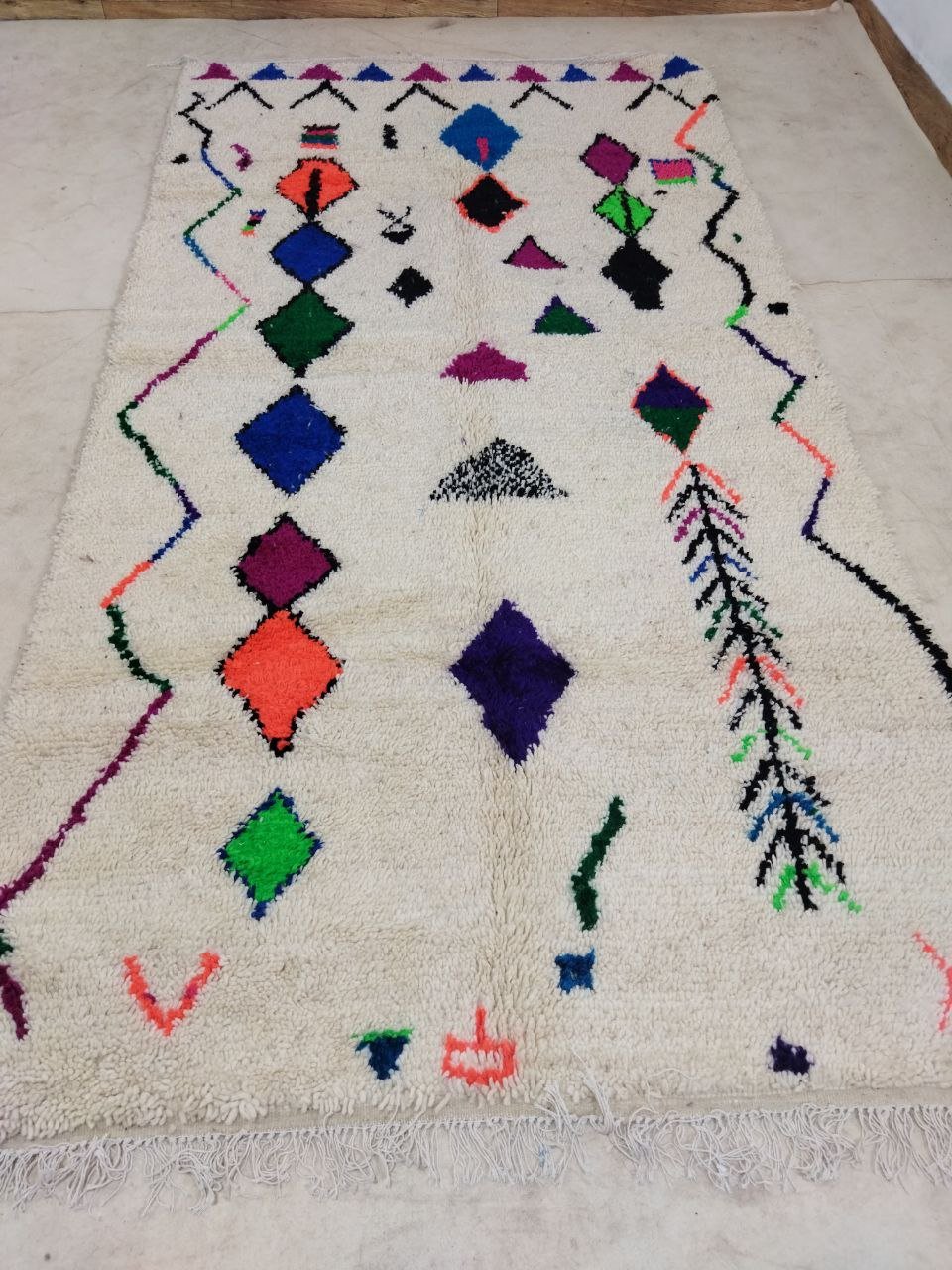 Moroccan rug Style Azilal rug 5x9 ft Handmade rug Berber rugrugsMoroccan Rugs Handmade Beni Ourain Rug - Berber Rug