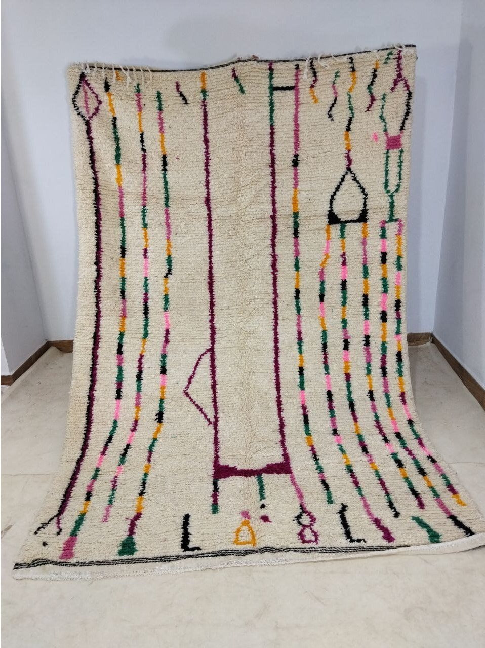 Moroccan rug Style Azilal rug 6x9 ft Handmade rug Berber rugrugsMoroccan Rugs Handmade Beni Ourain Rug - Berber Rug